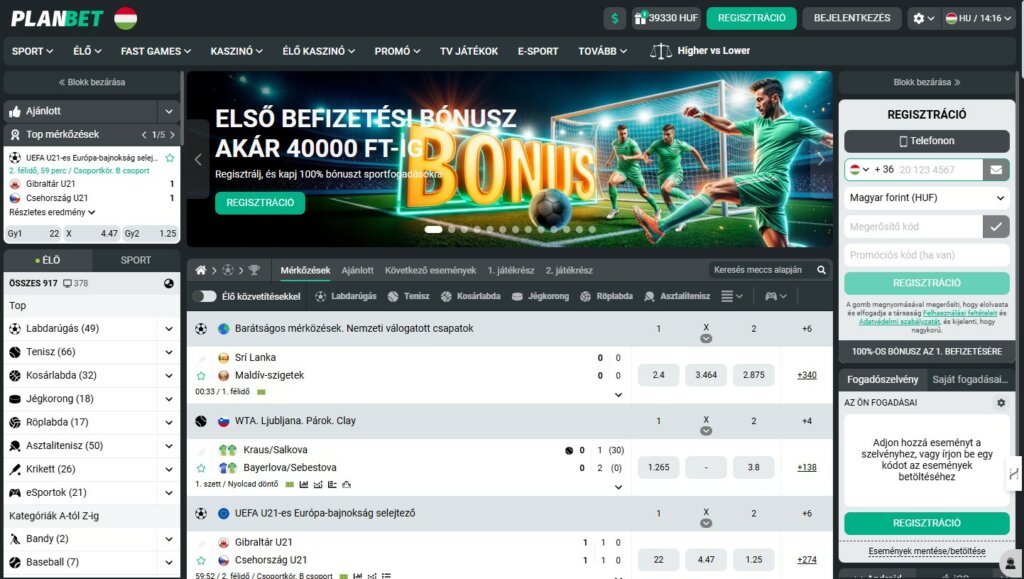 HU Planbet Bookmaker Review Betting