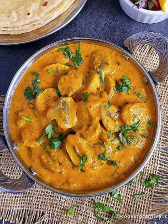 ढाबा स्टाइल मशरूम मसाला बनाये ऐसे