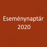 Eseménynaptár 2020 – helyszínekkel
