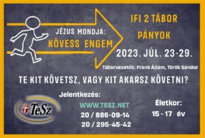 IFI 2 tábor jelentkezési felület