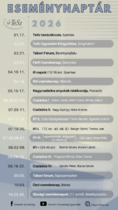 ESEMÉNYNAPTÁR 2026