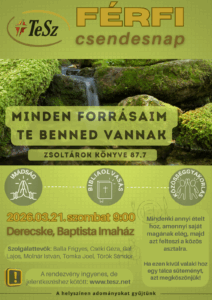 Férfi csendesnap 2026 – Jelentkezés