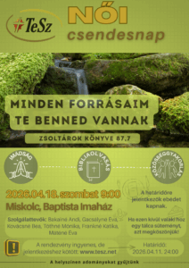 Női csendesnap 2026 – jelentkezés