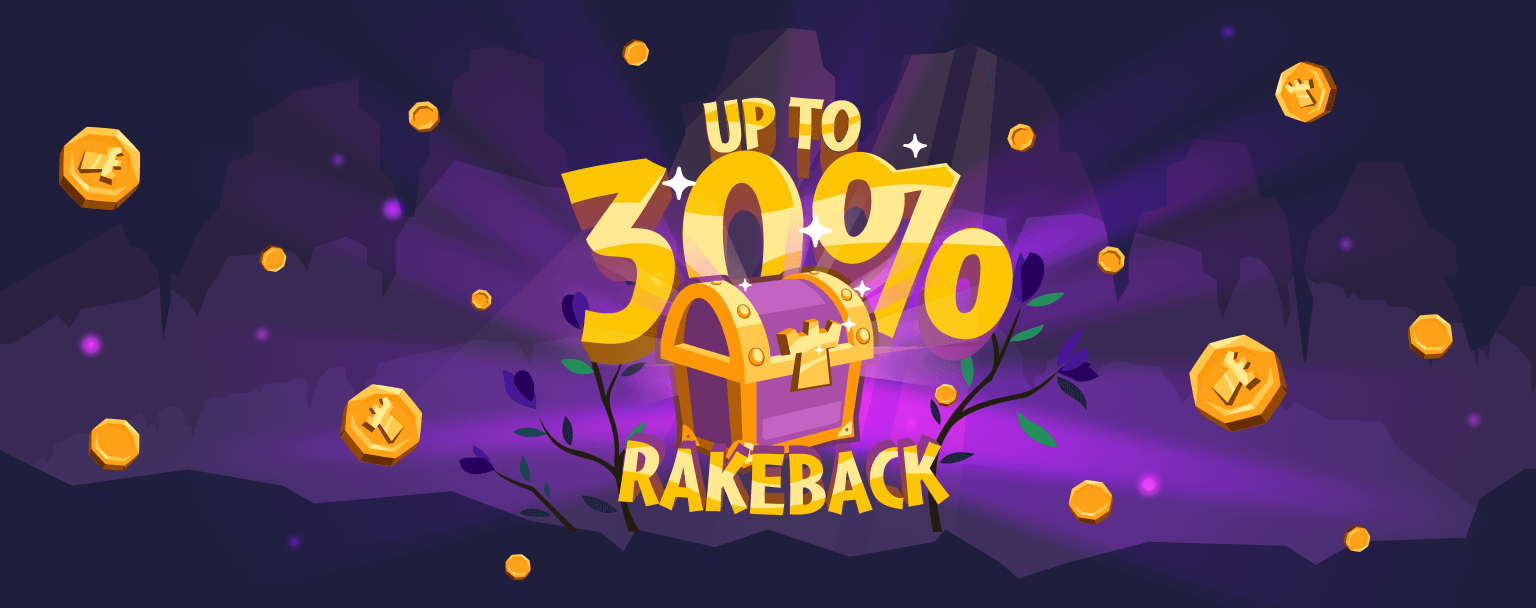 Up to 30% Rakeback in Treasury | Tower.bet