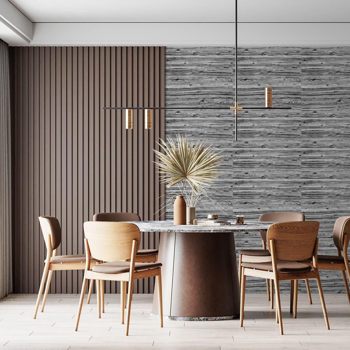 крупный план текстуры самоклеящейся панели под дерево, декоративные панели из вспененного полипропилена