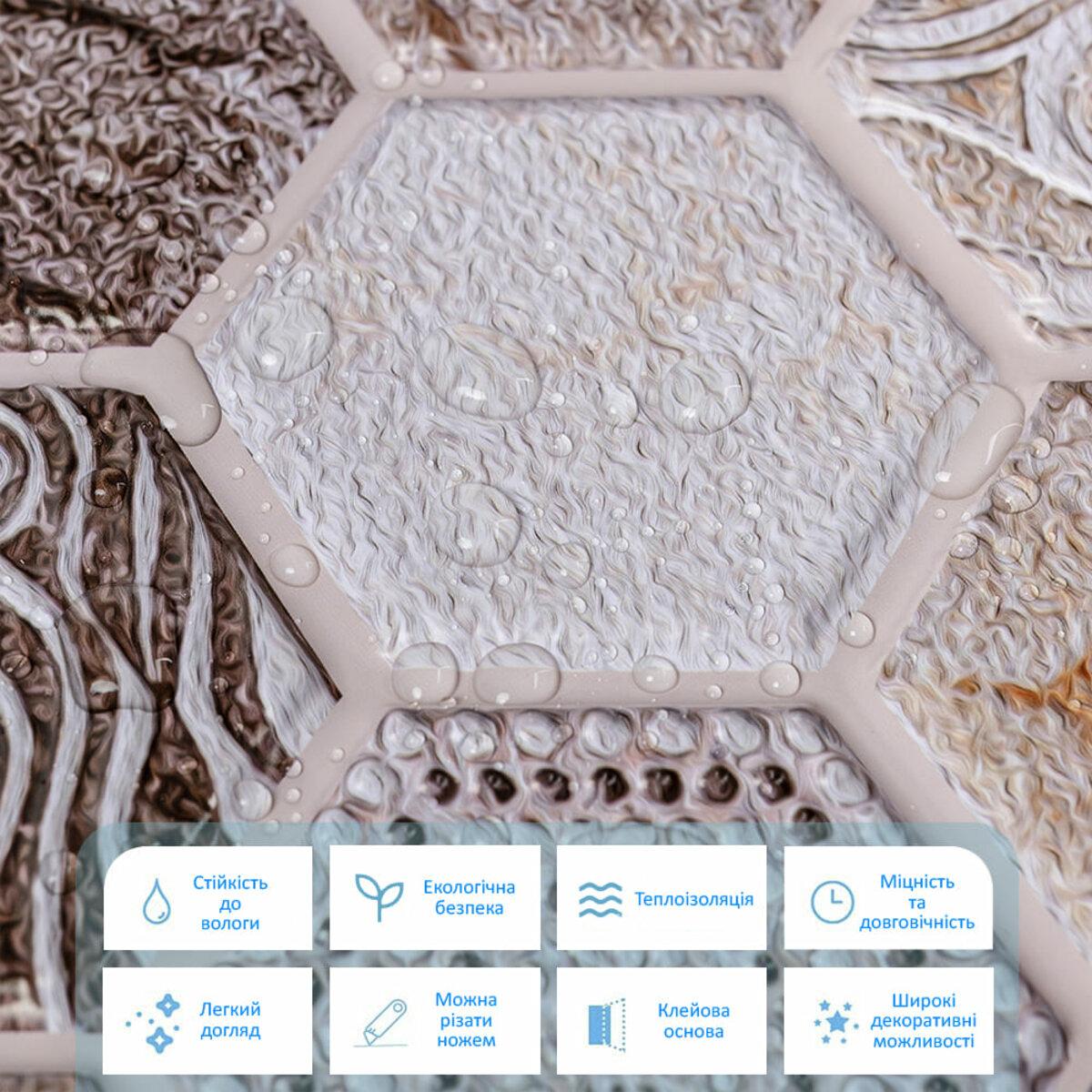 Крупный план влагостойкой ПВХ плитки с полиуретановым покрытием, текстура и толщина 5 мм