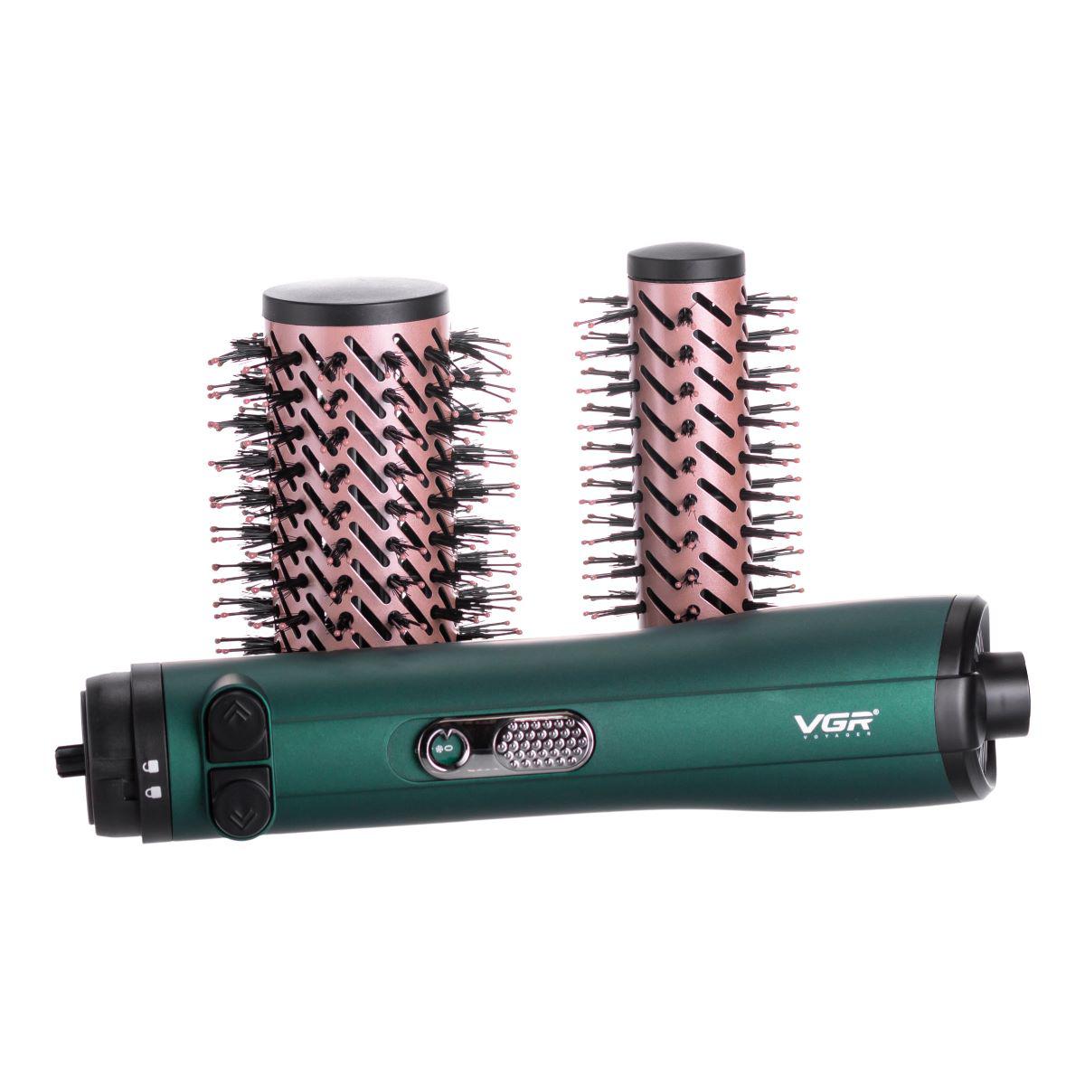 Фен-щетка VGR V-498 с двумя вращающимися насадками и керамическим покрытием — фен-щетка для объема и укладки