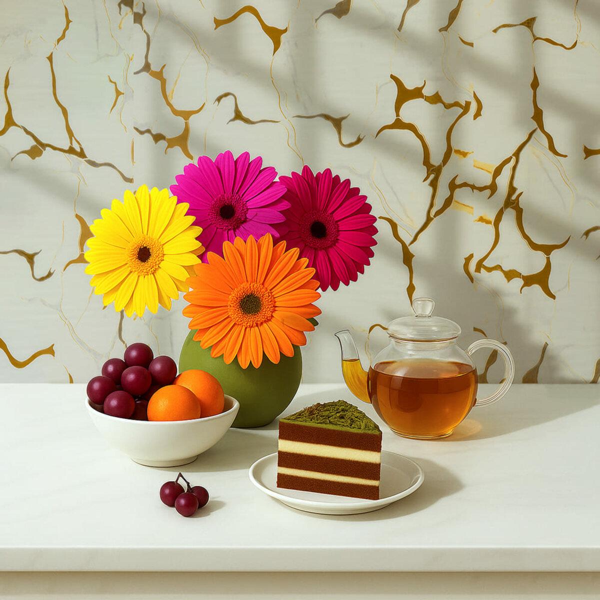 Интерьер с рулонной самоклеящейся стеновой плиткой PET 600x3000 мм — влагостойкая декоративная стеновая панель