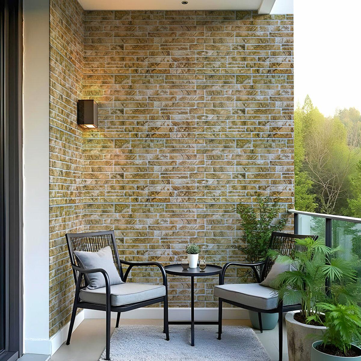 ПВХ панели под кирпич 960х480 в интерьере — декоративная ПВХ панель для стен