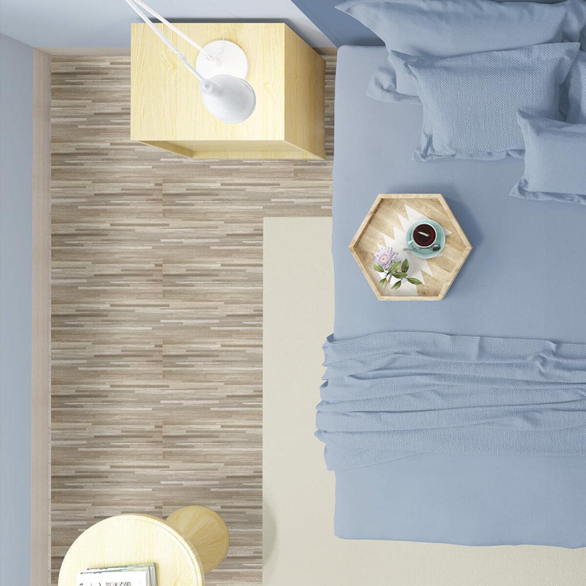 виниловая плитка серо-бежевая в интерьере — самоклеящаяся виниловая плитка под ламинат 152×914 мм