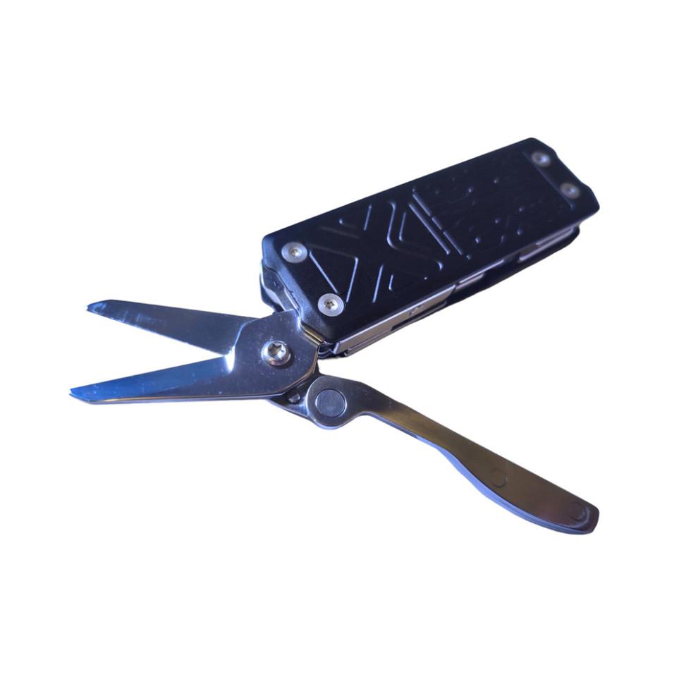 Мини мультитул брелок с ножницами — NexTool Pocket Tool E1, подпружиненные ножницы и напильник