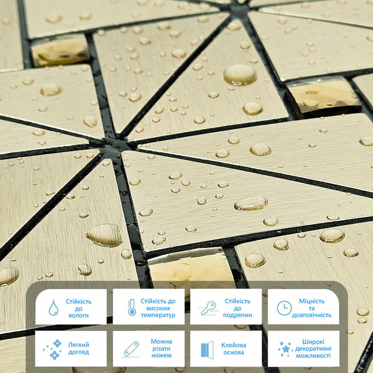 крупный план водостойкая алюминиевая плитка с перламутровым блеском и стразами, толщина 3 мм