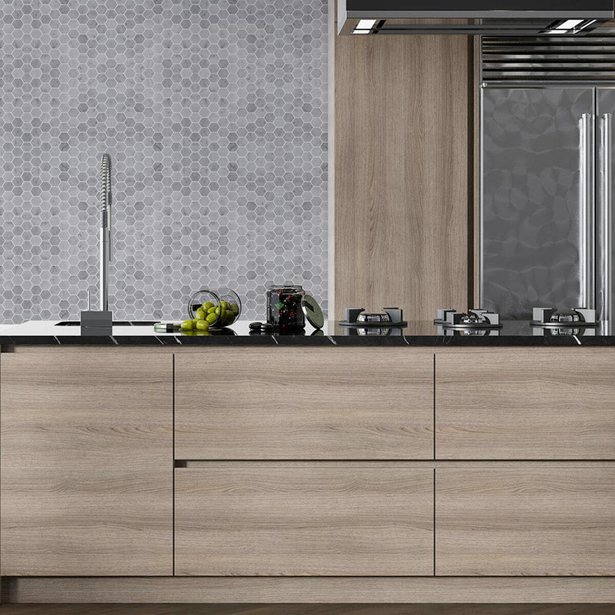 влагостойкая 3D плитка пазл 305х305 мм крупный план — тонкая декоративная мозаика 305х305 мм