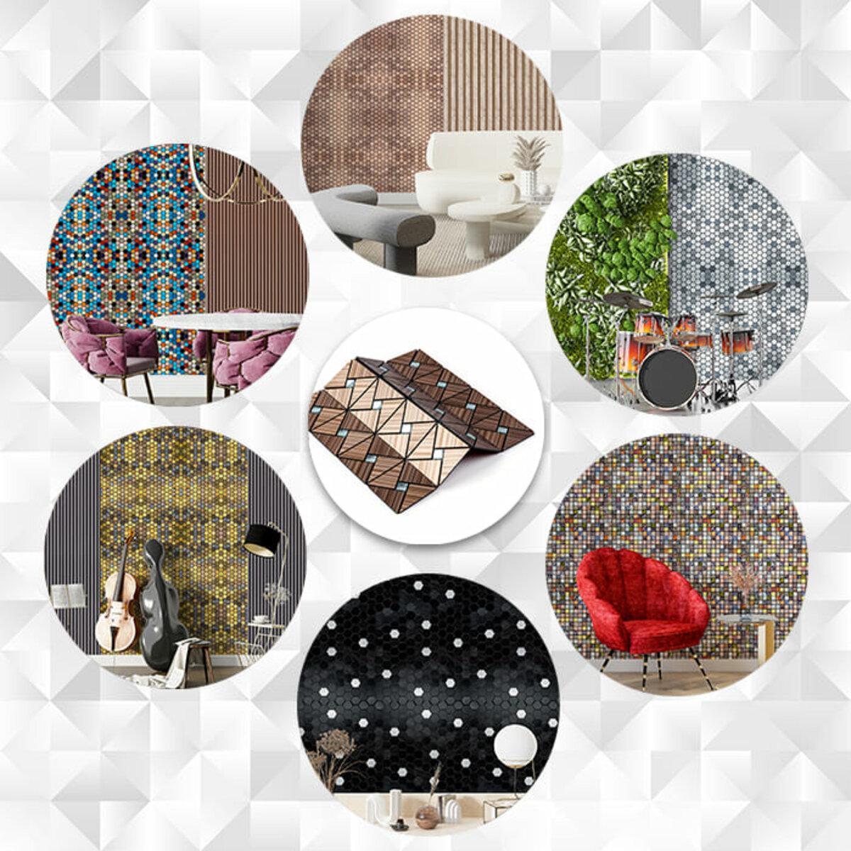 Крупный план самоклеящейся алюминиевой плитки 300х300 бронза — текстура и влагостойкость