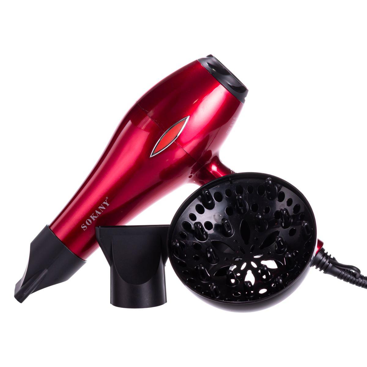 фен с диффузором и концентратором, комплект насадок для укладки, 2600 Вт