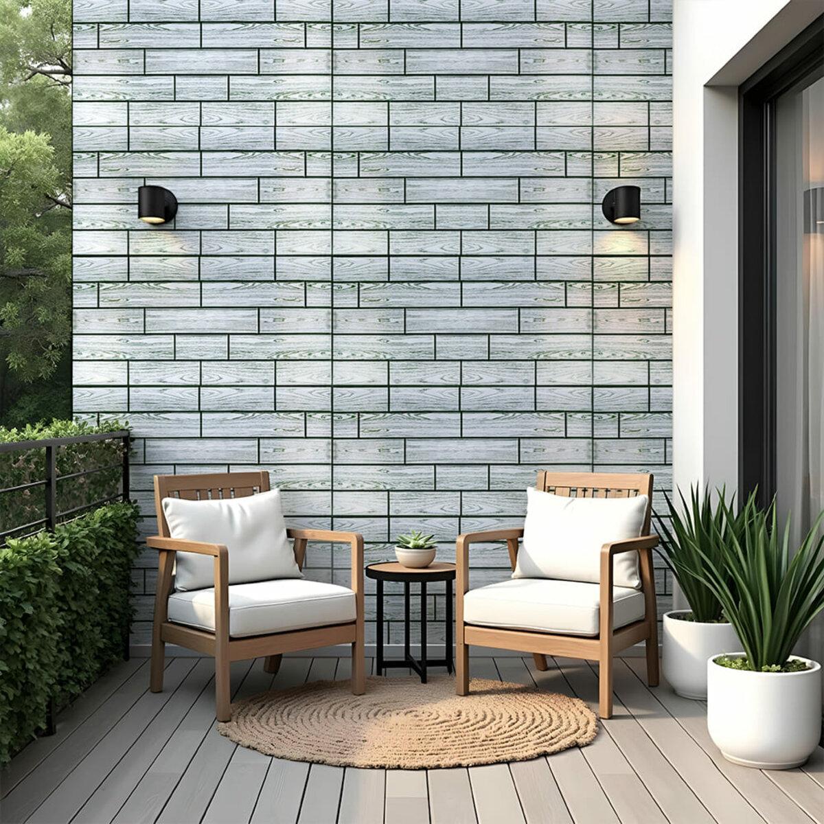 Декоративная ПВХ панель 960×480 мм в интерьере — панели ПВХ для стен 960х480