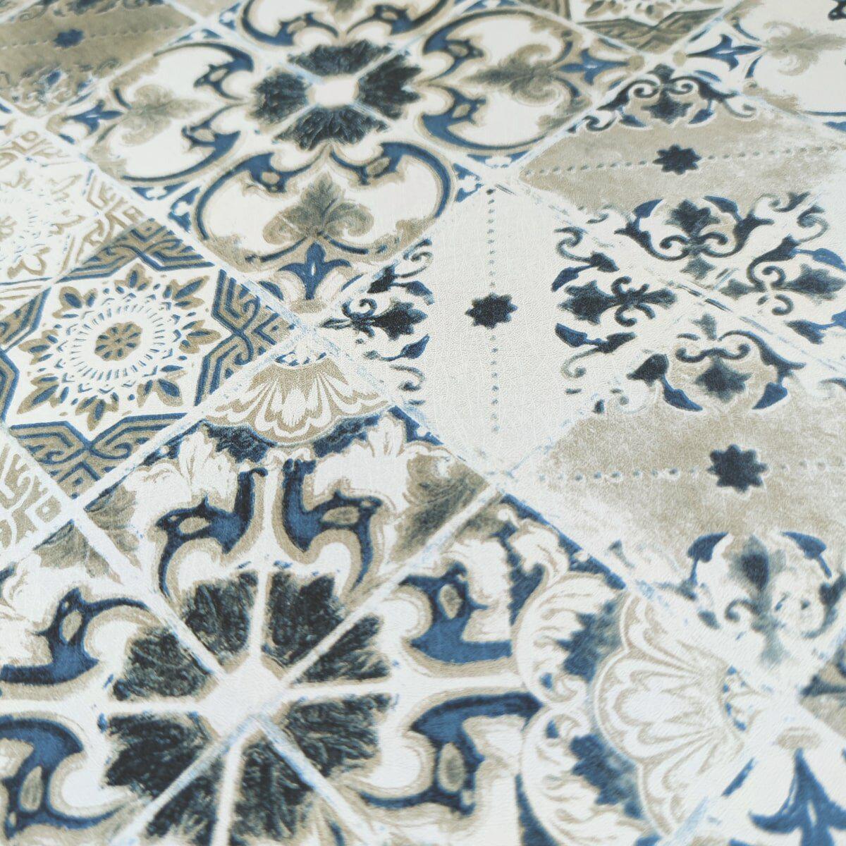 Крупный план самоклеящейся ПВХ пленки оливковый орнамент 0,45х10м — декоративная пленка для мебели