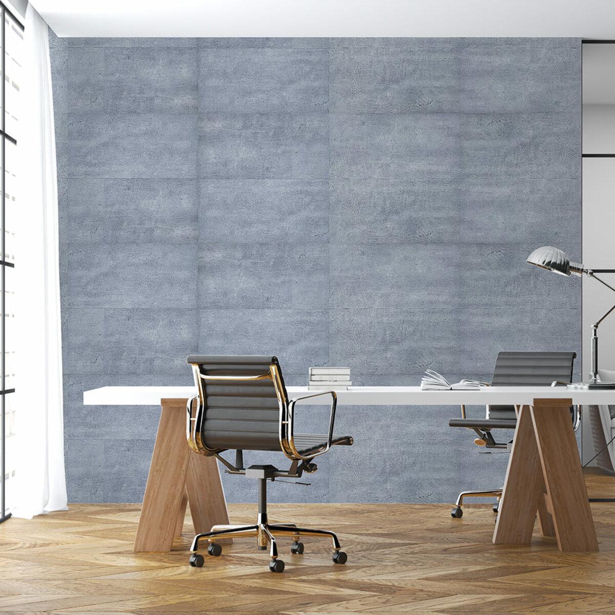 самоклеящаяся ПВХ плитка влагостойкая мраморная 600x300 в интерьере офиса — виниловая плитка для стен