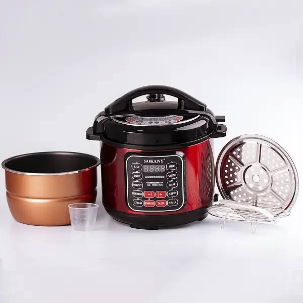 Электрическая мультиварка на 5 литров Sokany с антипригарной чашей и аксессуарами