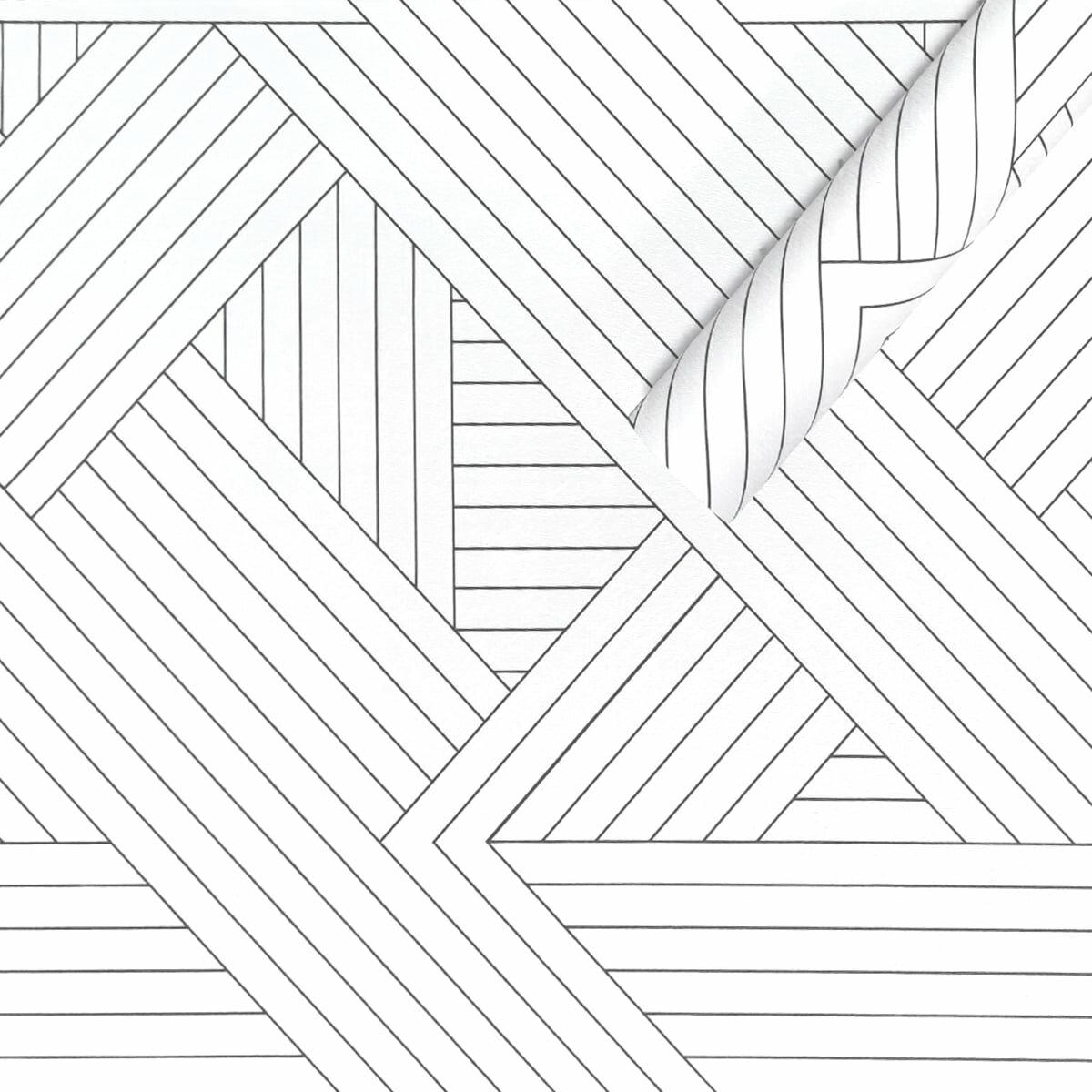 Самоклеящаяся декоративная пленка белая с узором на холодильнике — пленка для мебели 0,45х10м