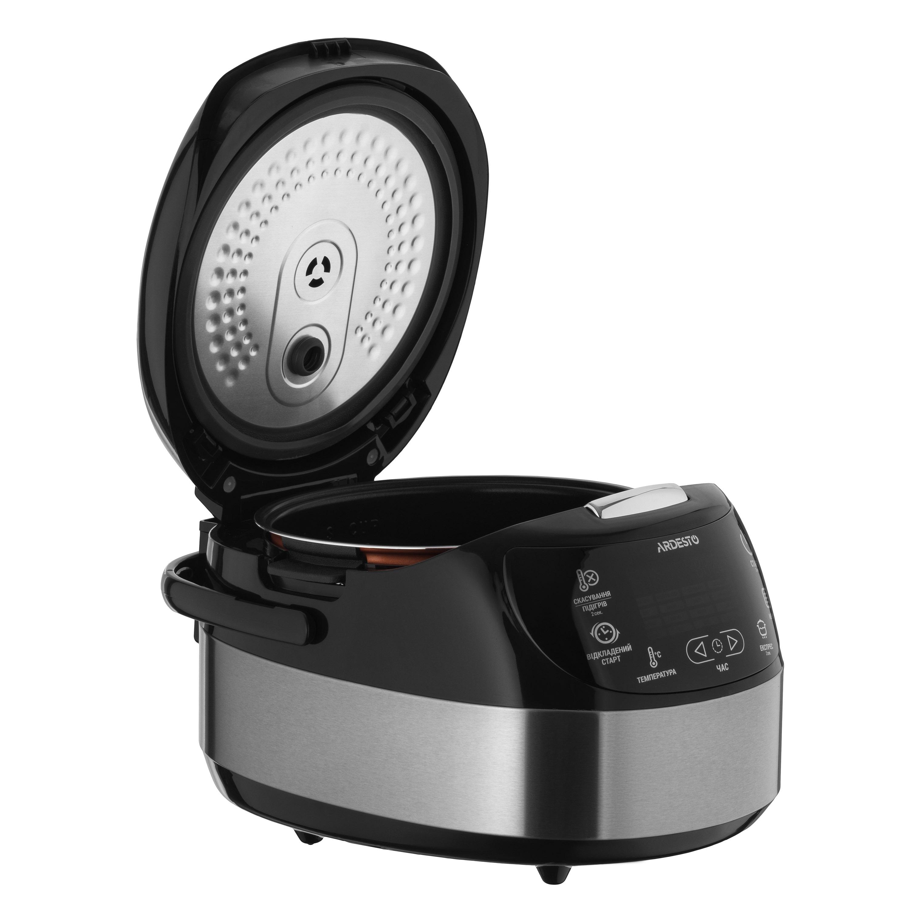 мультиварка 5 л с антипригарной чашей Daikin и корзиной для фритюра — вид с открытой крышкой