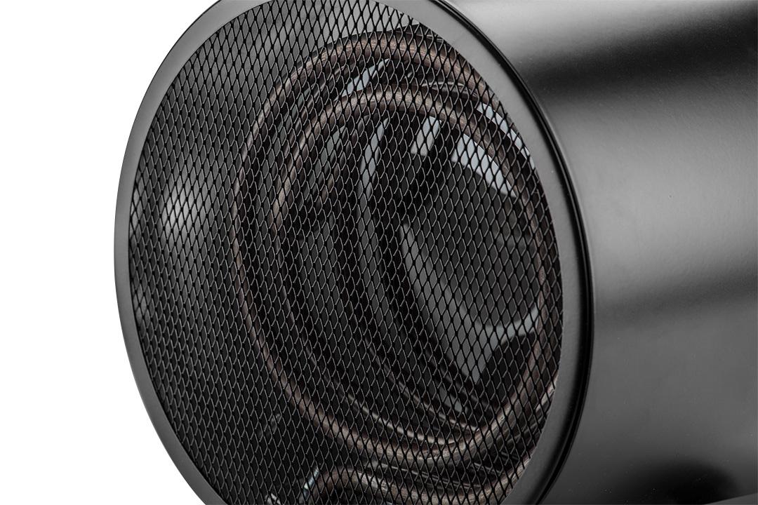 нагревательный элемент из нержавеющей стали крупный план — мощная тепловая пушка 3 кВт