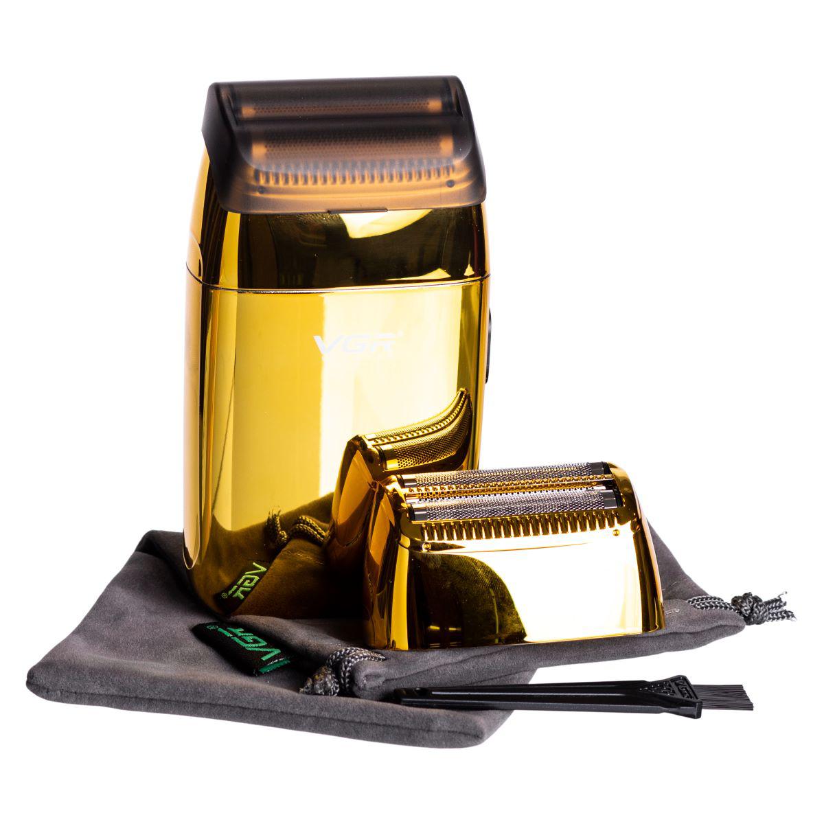 Аккумуляторный шейвер VGR V-399 с двойной бреющей системой и LED-индикатором заряда