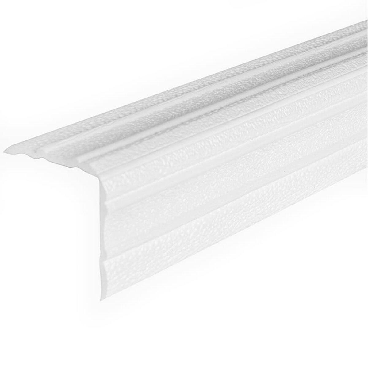 профиль самоклеящегося плинтуса 2300x140x4 мм — белый гибкий плинтус с клеевым слоем
