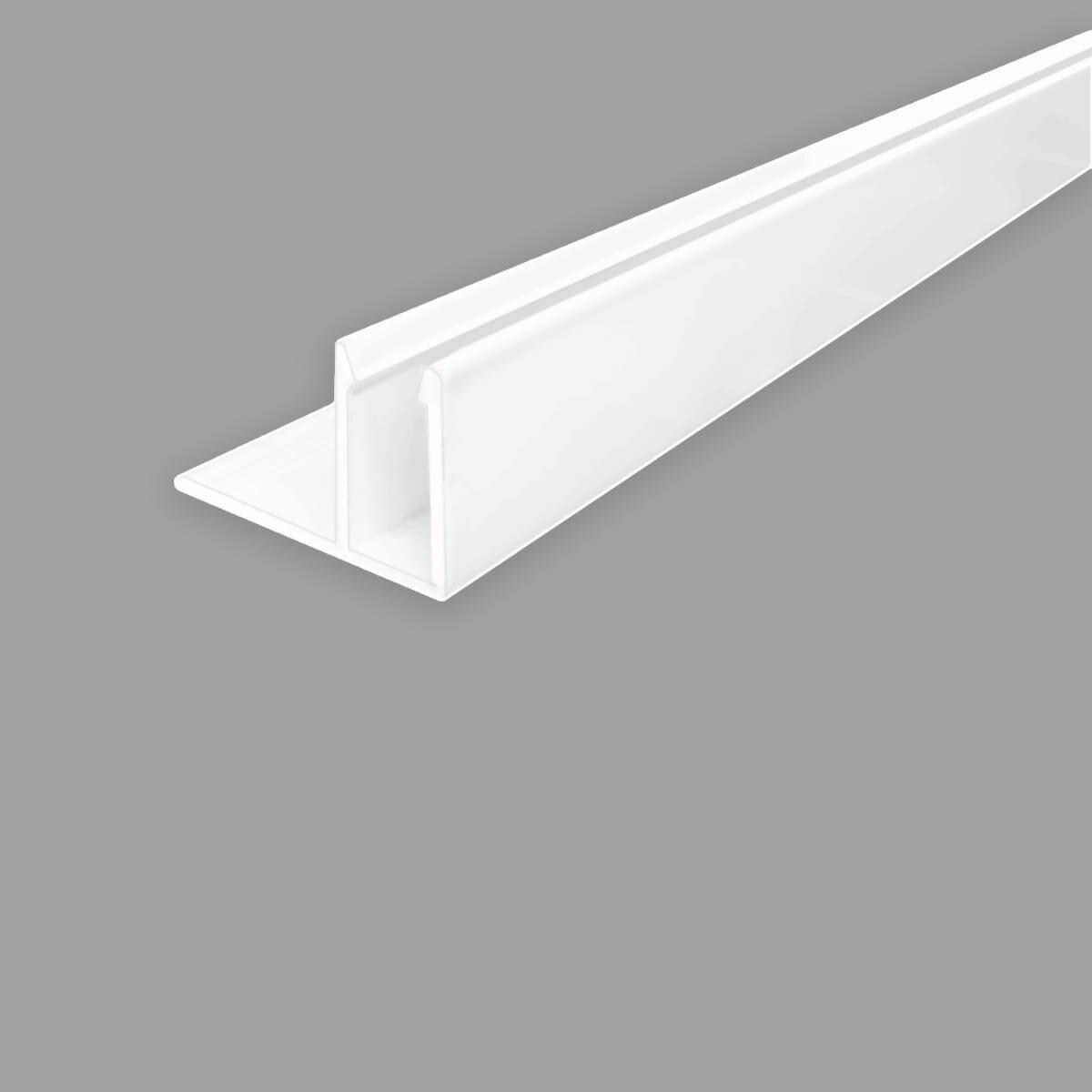 профиль для монтажа сайдинга 38,5х28 крупный план — алюминиевый финишный профиль, вид с торца