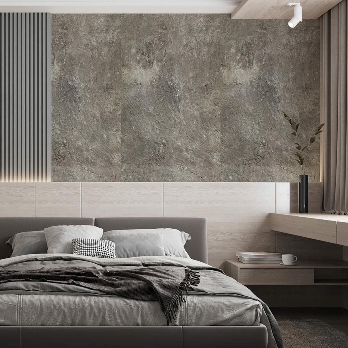 Виниловая рулонная плитка серый мрамор в интерьере — виниловая плитка рулонная для стен, декоративное настенное покрытие