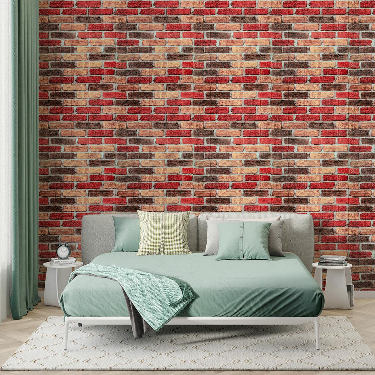 3D панель под кирпич в интерьере 700x770 самоклеящаяся