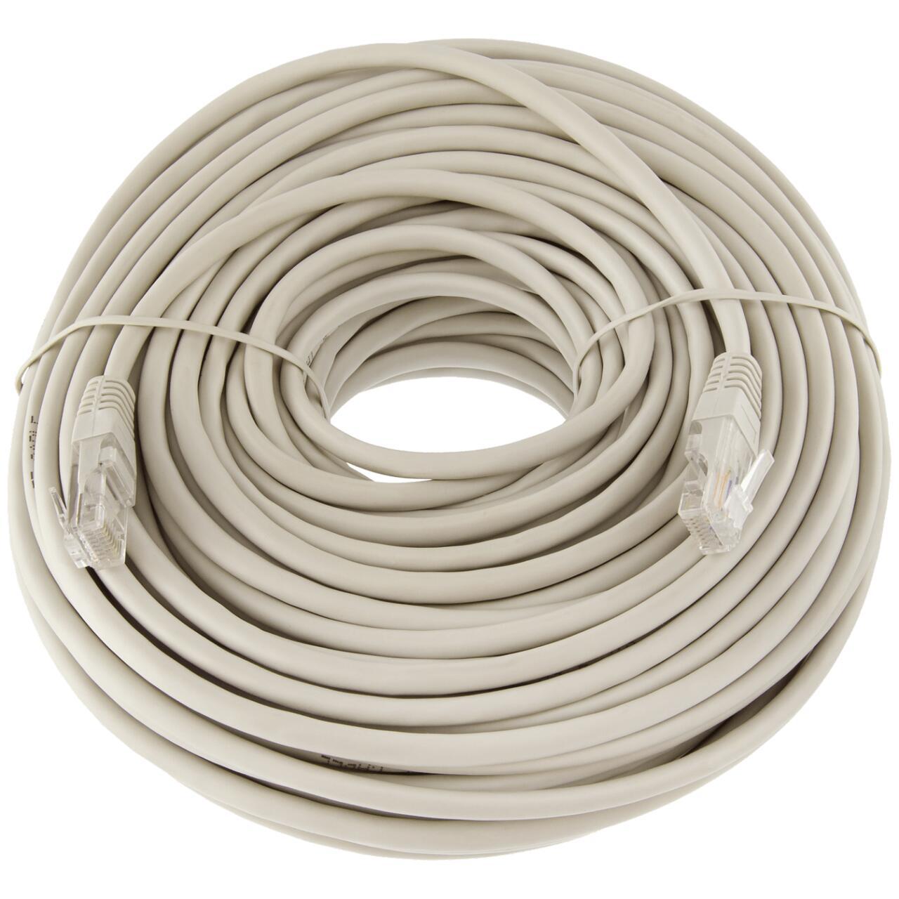 Мережевий патч-корд GreenVision UTP RJ45 Cat.5e 30 м у змотаному вигляді з литими конекторами