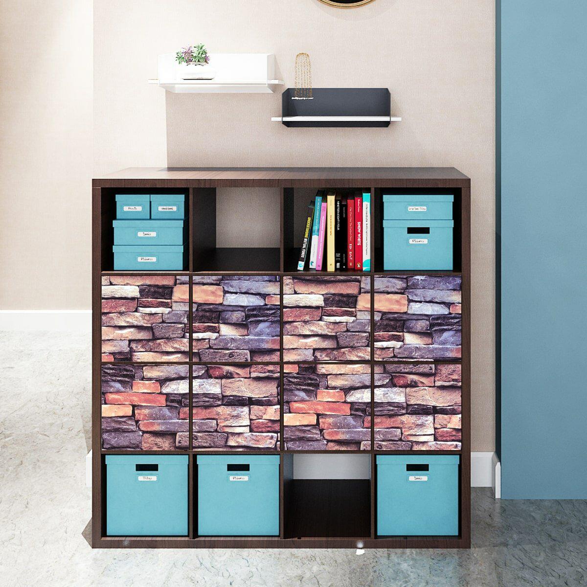 декоративная самоклеящаяся пленка для дверей — Екатеринославский камень, рулон 0,45x10м