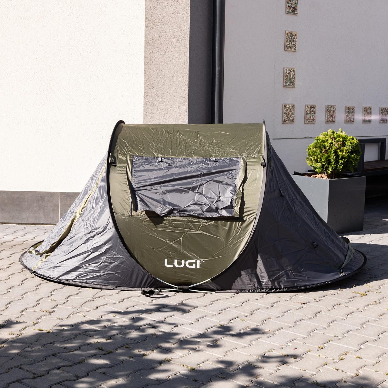 Кемпинговая палатка для рыбалки 2-х местная с вентиляционными окнами и москитной сеткой — палатка для рыбалки с оксфордом