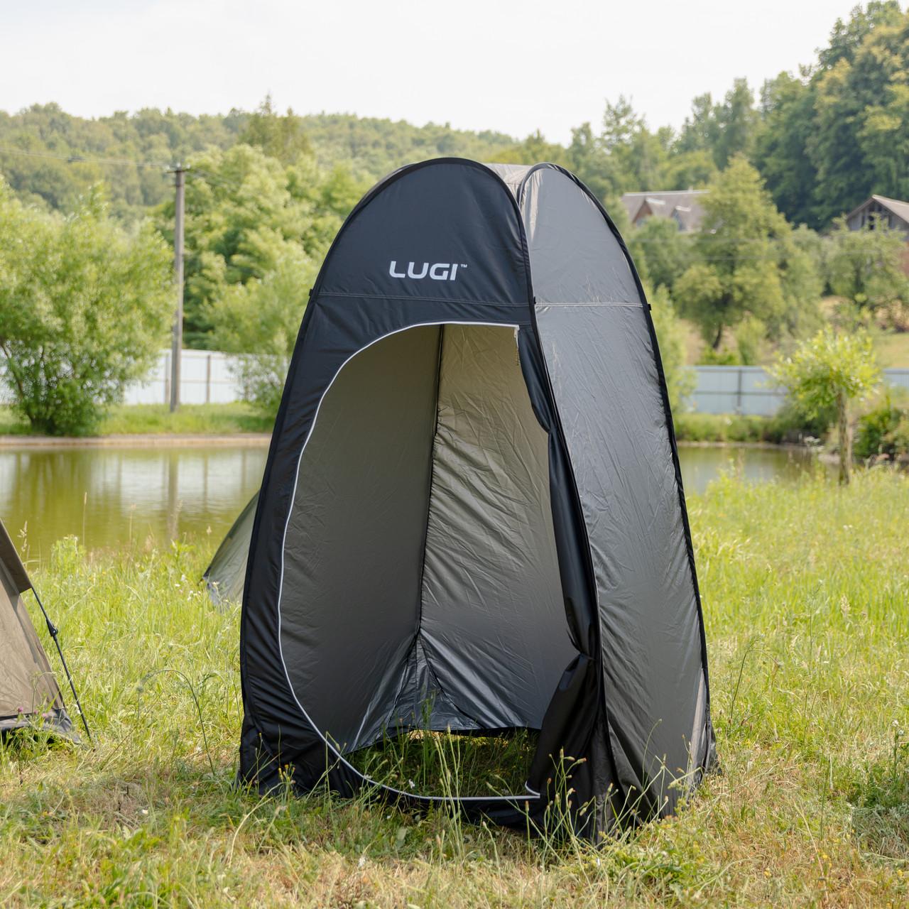 Автоматическая палатка для душа и туалета с жёстким стальным каркасом и тентом из оксфорда