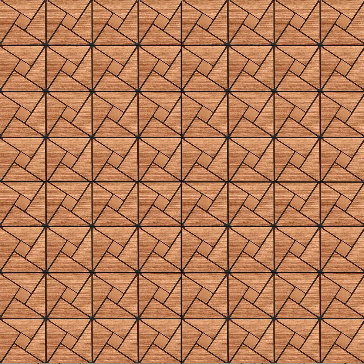 Декоративная самоклеящаяся мозаика 300х300 в интерьерном применении, настенная ПЭТ панель 30x30