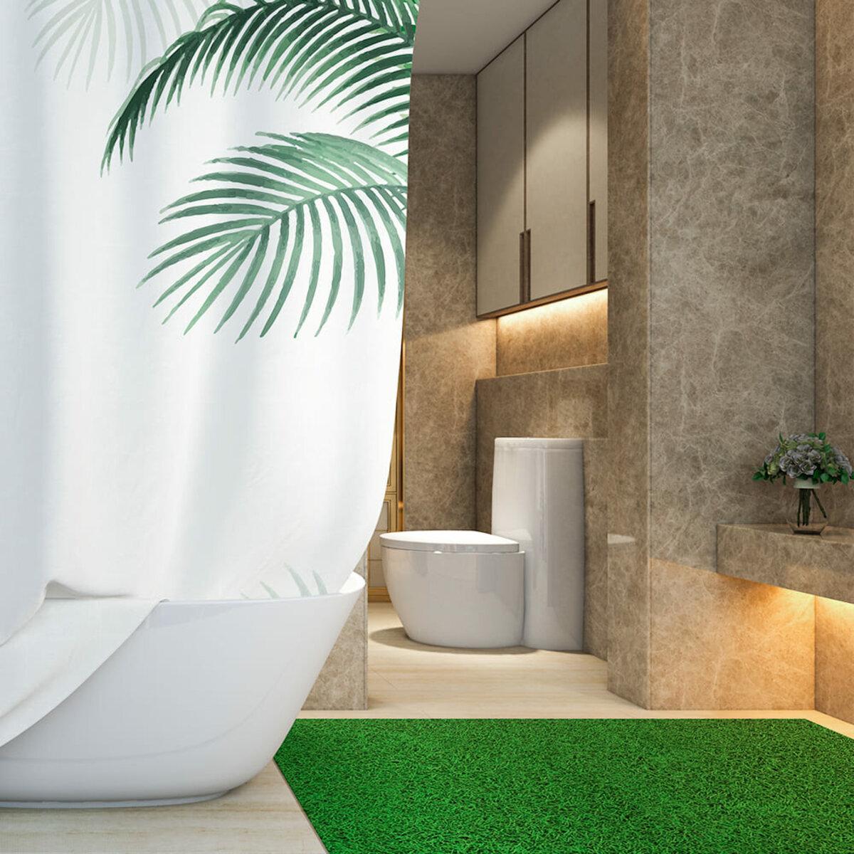 модульное напольное покрытие для детской — плитка 600x600 зелёная трава в интерьере