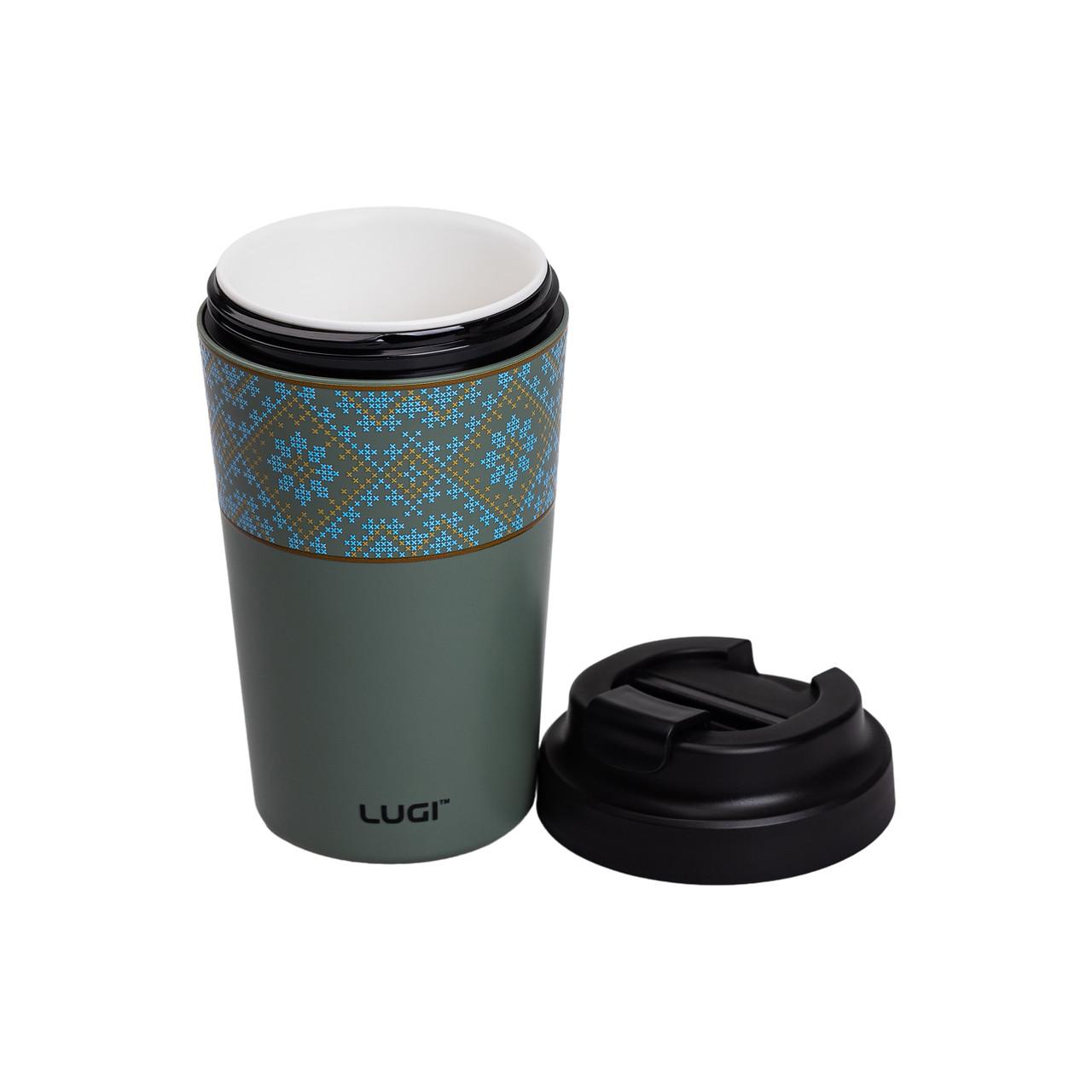 Вакуумная кружка для кофе на прогулку с фарфоровой колбой и съемной крышкой — вакуумная кружка для кофе на прогулку