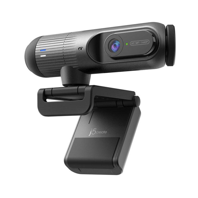 Вебкамера J5create JVU302-N 2K 1440p з автофокусом і поворотним кріпленням