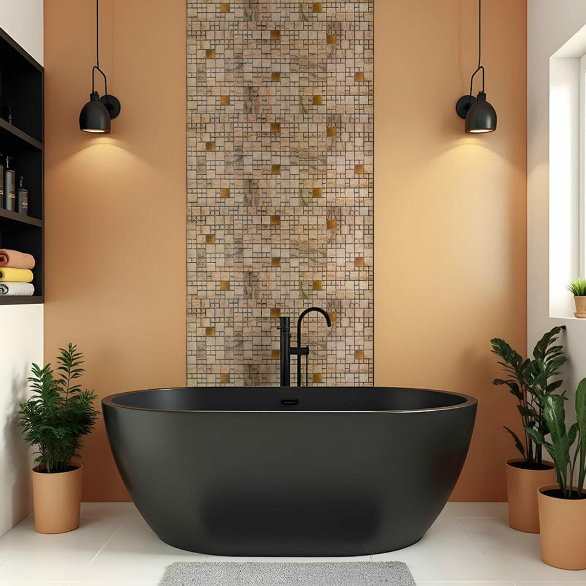 ПВХ панели для стен 960х480мм в гостиной — стойкая к влаге ПВХ панель широкого формата