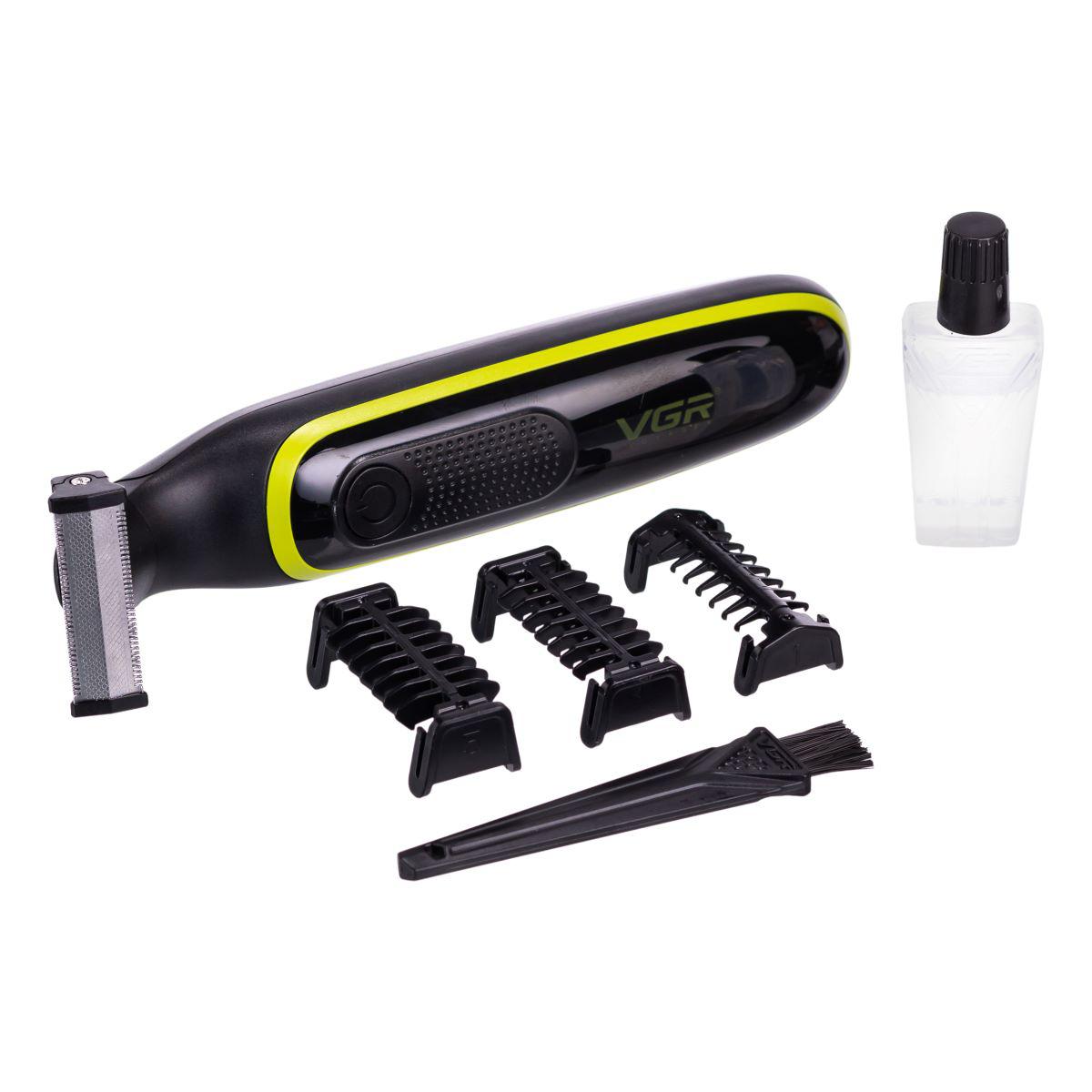 триммер с набором насадок 1/3/5 мм и аксессуарами — портативный триммер с поворотной головкой