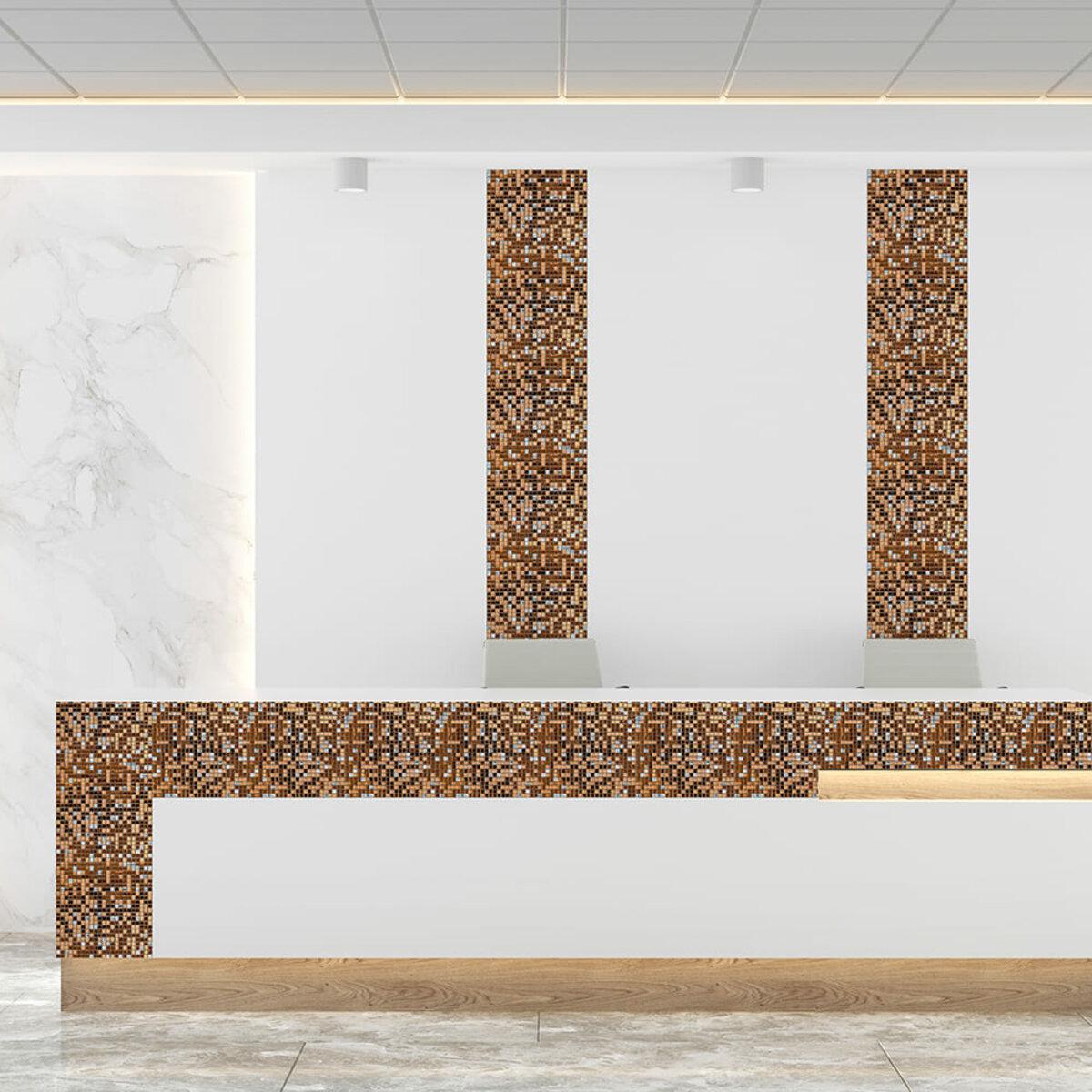 декоративная мозаика для кухни и ванной 298х298 мм — интерьерное применение