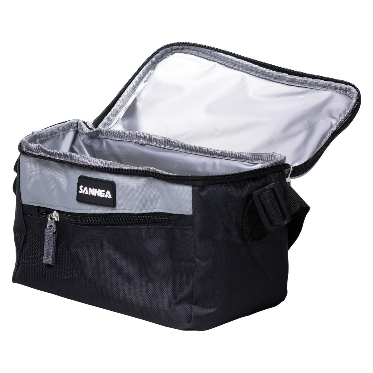 сумка‑холодильник для пикника с изотермической подкладкой, открытая, вид внутреннего отделения