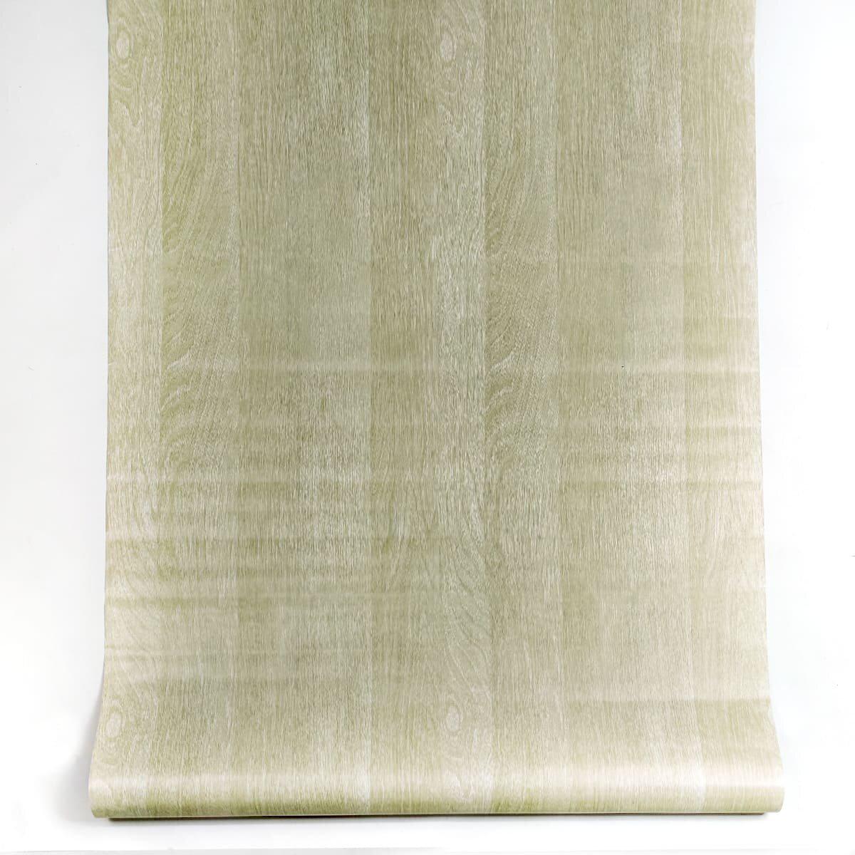 Текстура бежевого дерева самоклеящаяся пленка 90x10м — крупный план ПВХ пленки