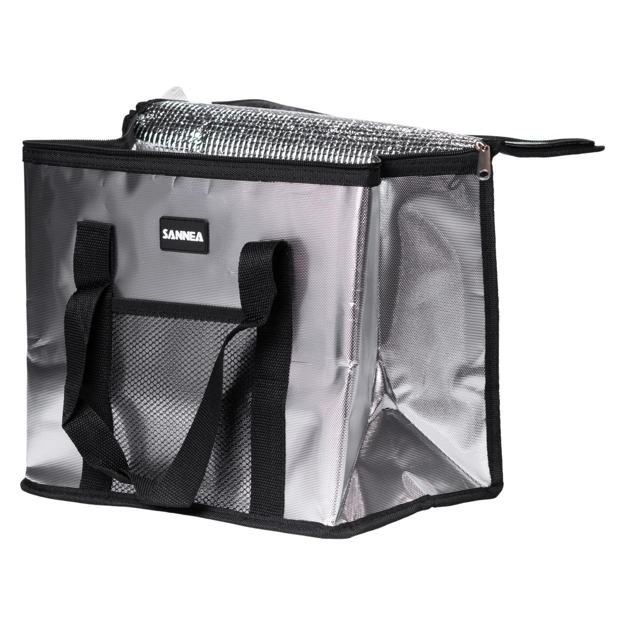 термосумка для пикника 16 л с фольгированной подкладкой, вид под углом