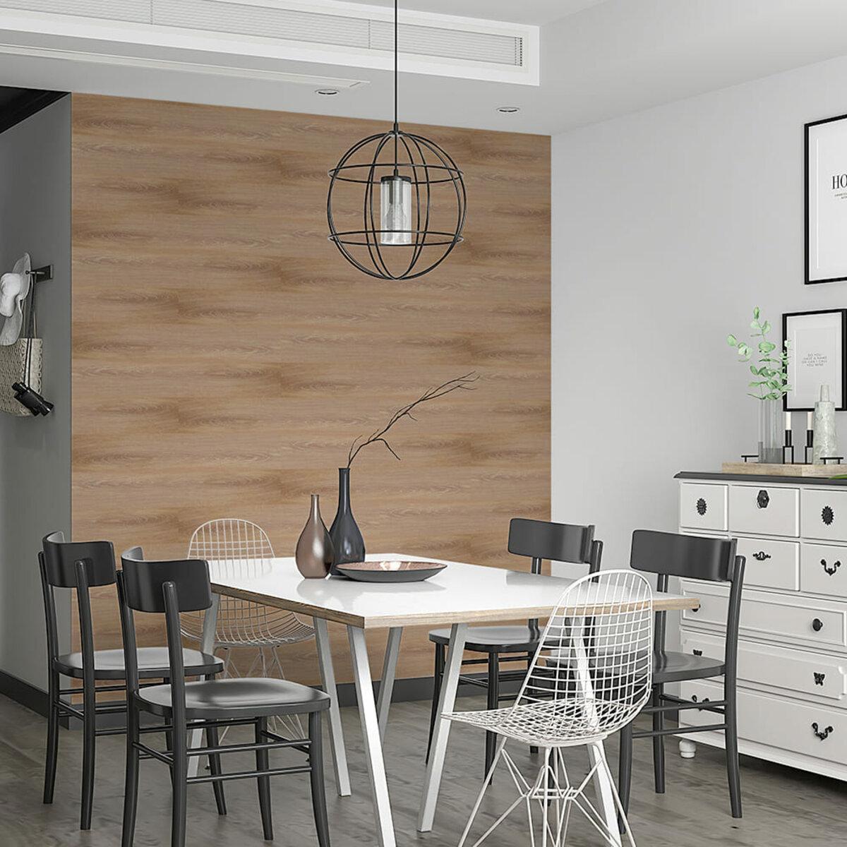 Виниловая плитка под ламинат Дуб молочный в интерьере — самоклеящаяся влагостойкая плитка