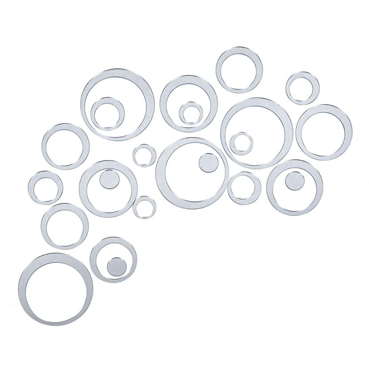 зеркальные акриловые наклейки в ванной — самоклеящийся зеркальный декор влагостойкий