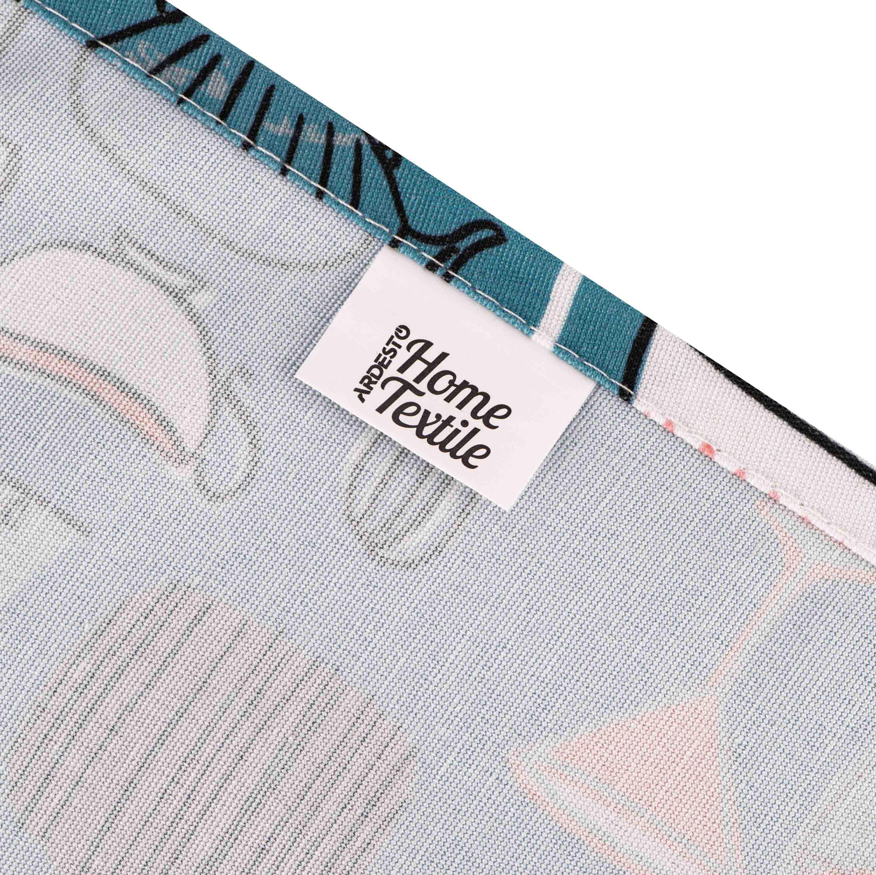 раннер из полиэстера с хлопком — крупный план ткани и бирки Ardesto