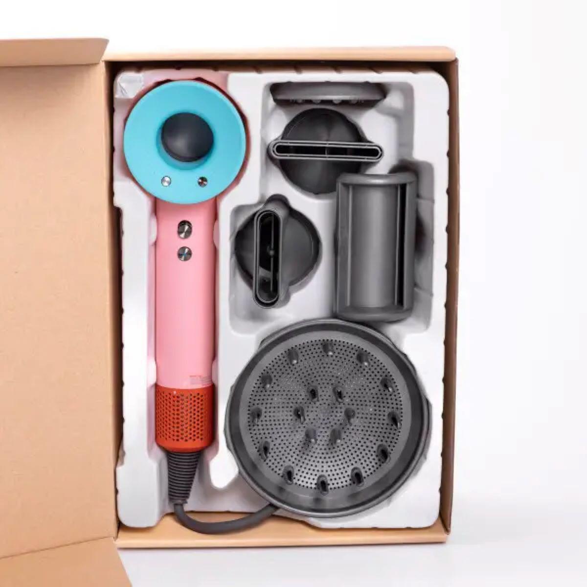 набор фена-стайлера 5 в 1 в упаковке с диффузором и насадками — универсальный фен со сменными насадками