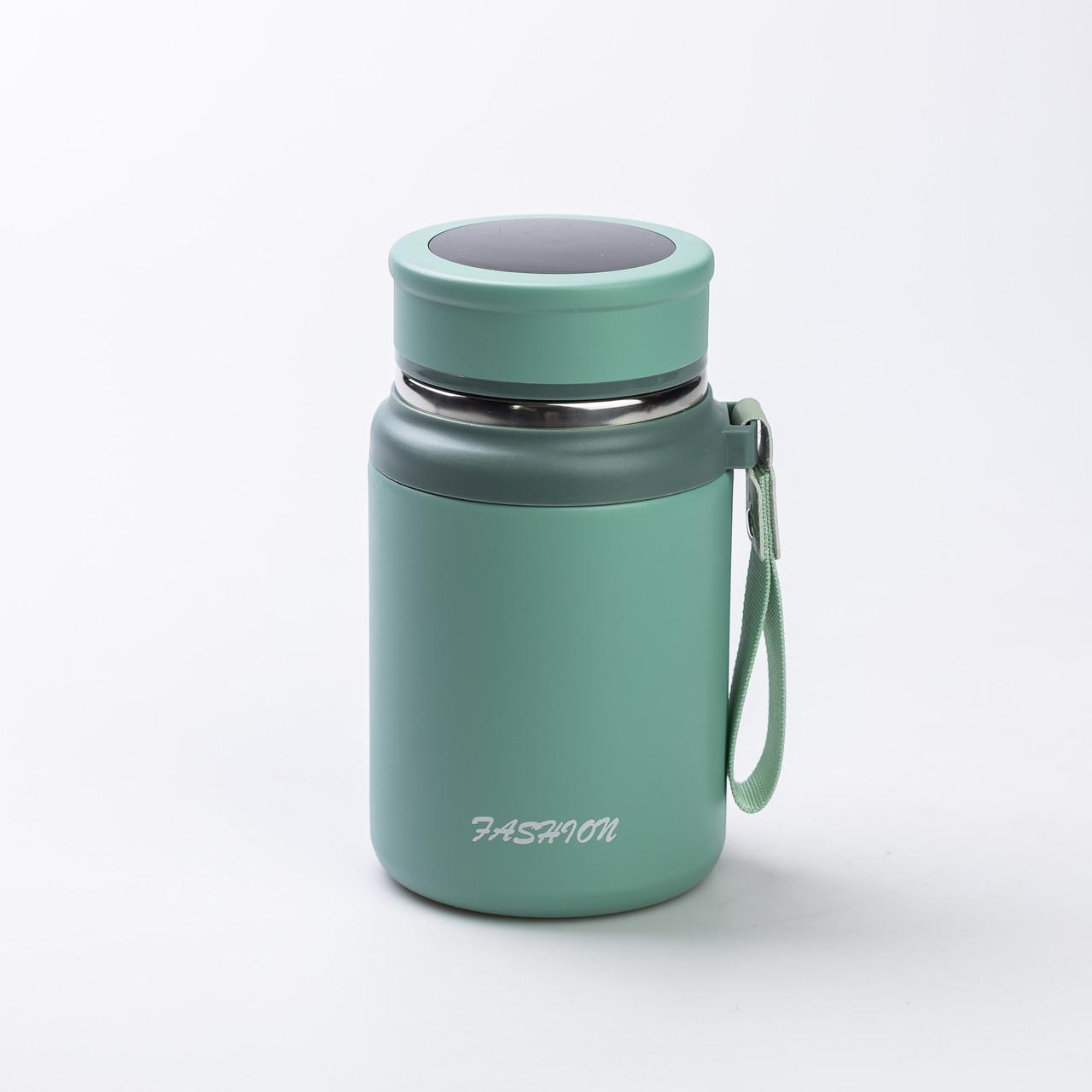 Стильный оливковый термос 700 мл — вакуумный питьевой термос с дисплеем для путешествий